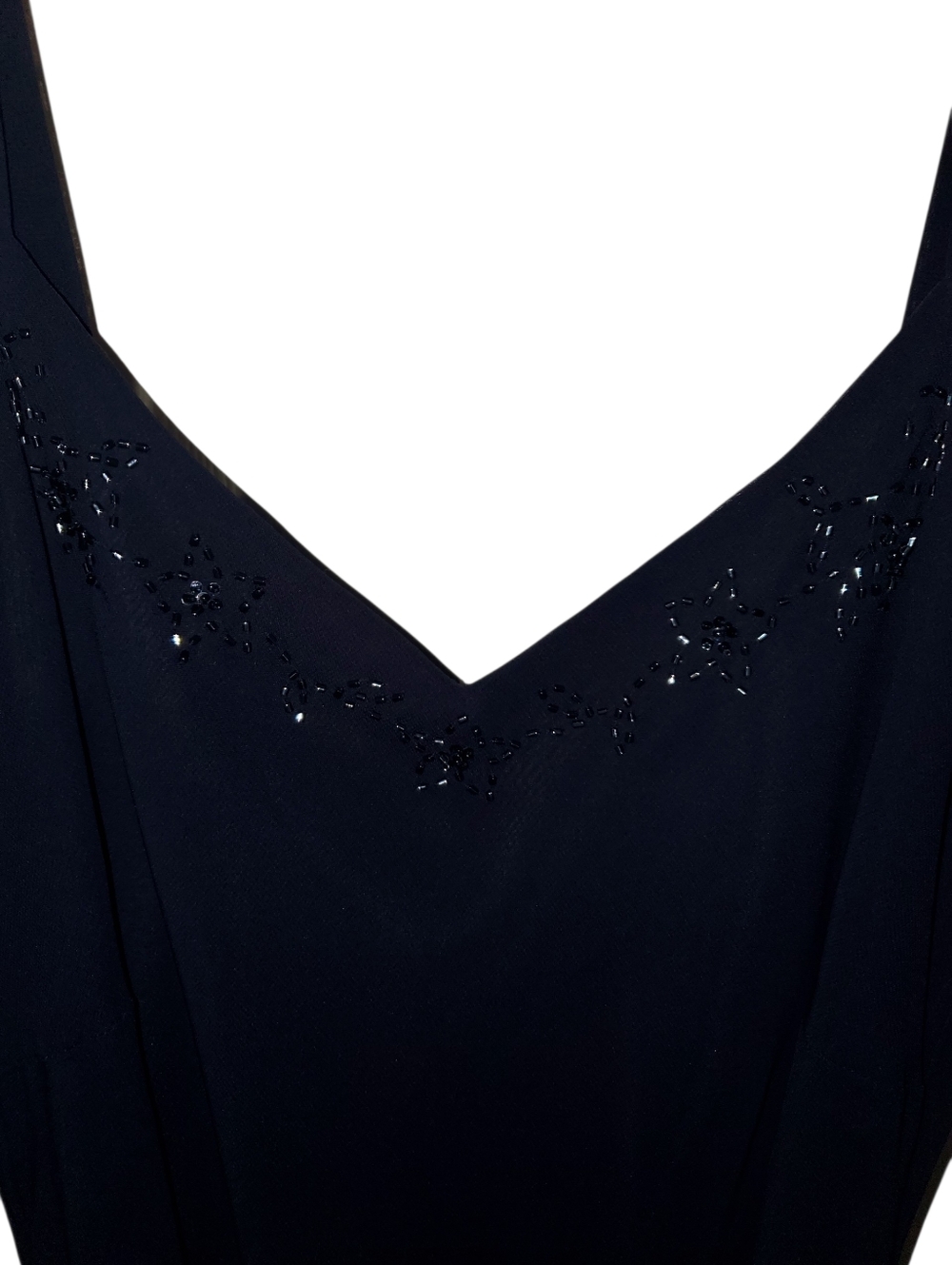 Sleek Navy Dress with Size 8 Tag Vintage - Picture 3 of 5
